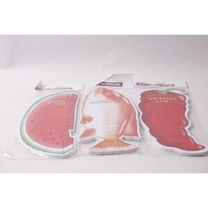 2002 Magnetic Shopping List Lot Watermelon Fish Pepper by Martin Designs ~ 2602